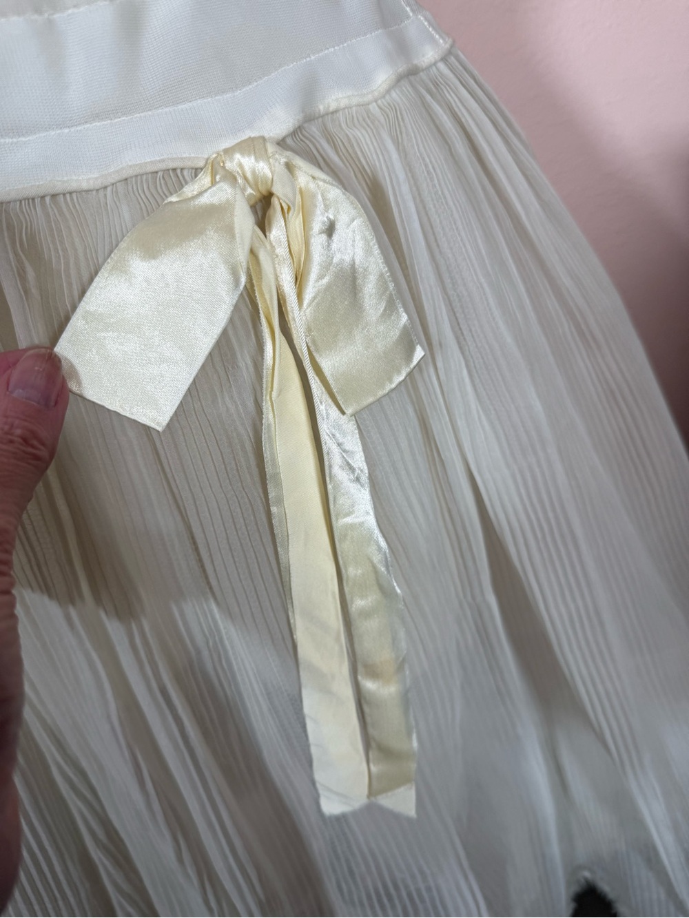Vintage 1940’s full multilayered micro pleated midi crinoline skirt slip small - Picture 6 of 17